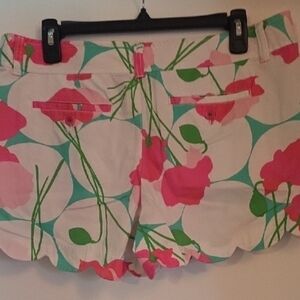 Lilly Pulitzer Floral Pink and Green Women's Shorts